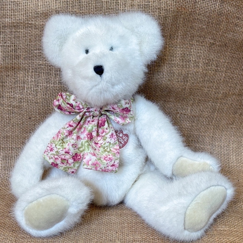 Boyds Teddy Bear Jennifer Bearringer Love You Mom Floral Bow Grandmacore READ - Picture 1 of 6